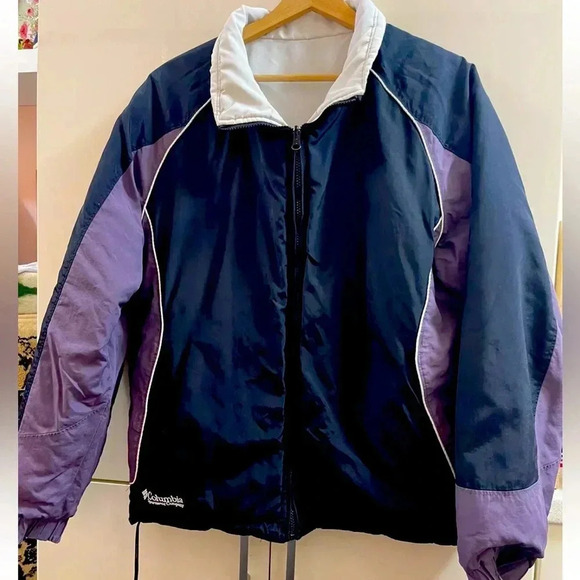 vintage Columbia Sportswear Women Water Resistant reversible Coat jacket Size XL - Picture 1 of 10